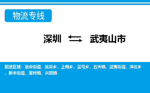 深圳到武夷山市物流專(zhuān)線-深圳至武夷山市貨運(yùn)公司