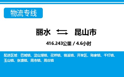 麗水到昆山市物流專(zhuān)線(xiàn)-麗水至昆山市貨運(yùn)公司