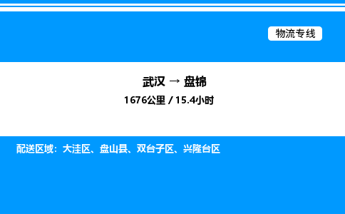 武漢到盤(pán)錦物流專線-武漢至盤(pán)錦貨運(yùn)公司