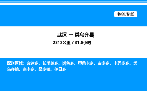 武漢到類(lèi)烏齊縣物流專(zhuān)線(xiàn)-武漢至類(lèi)烏齊縣貨運(yùn)公司
